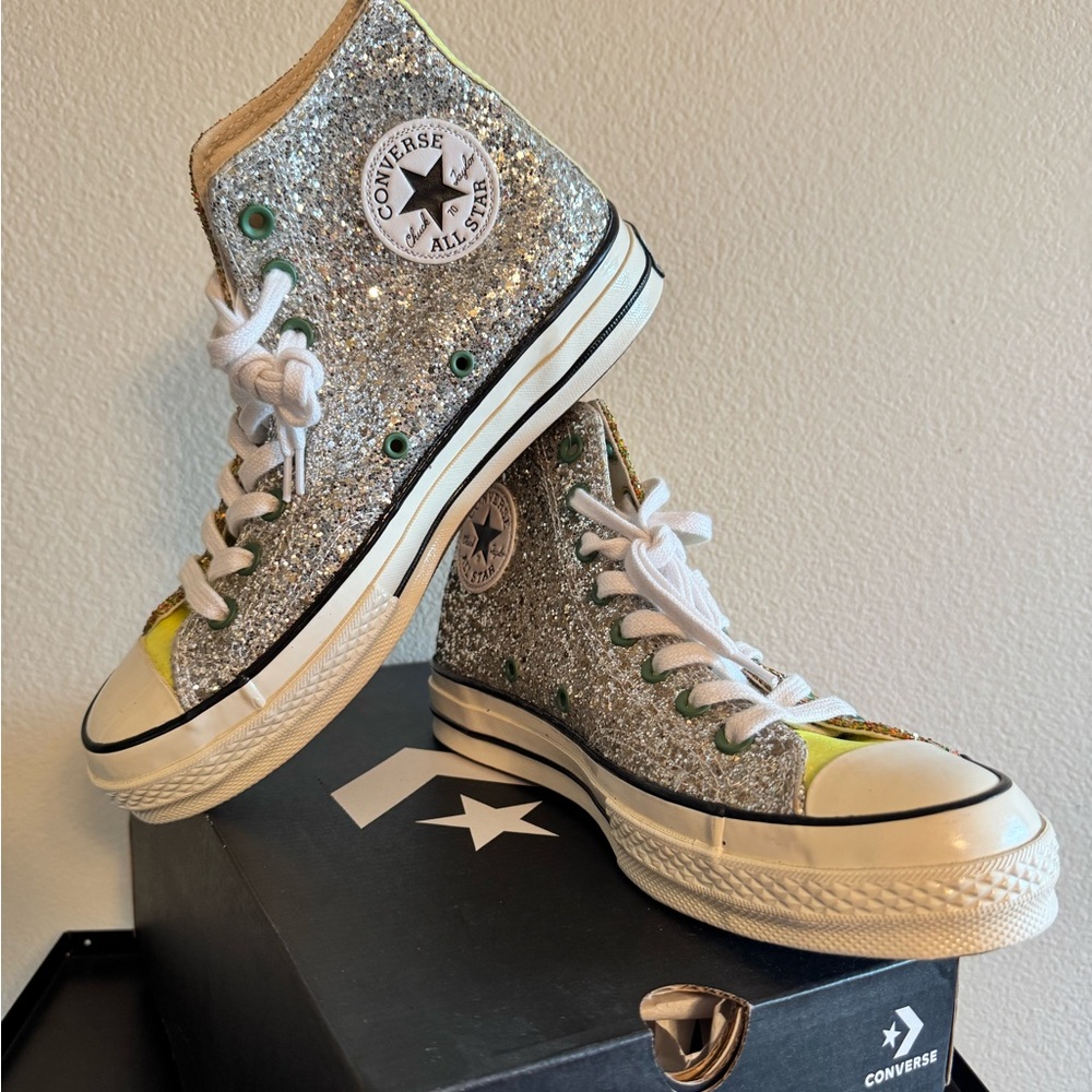 Special Edition Converse x JW Anderson Chuck 70 High Top Glitter Gold